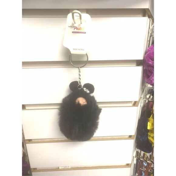 Hot Pink Fuzzy Baby Keychain - Picture 2 of 2